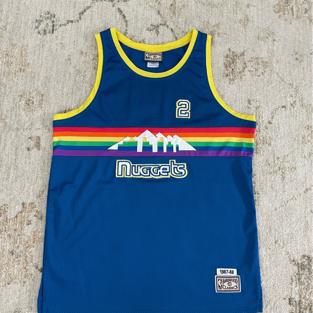 Nuggets L basketball jersey- English